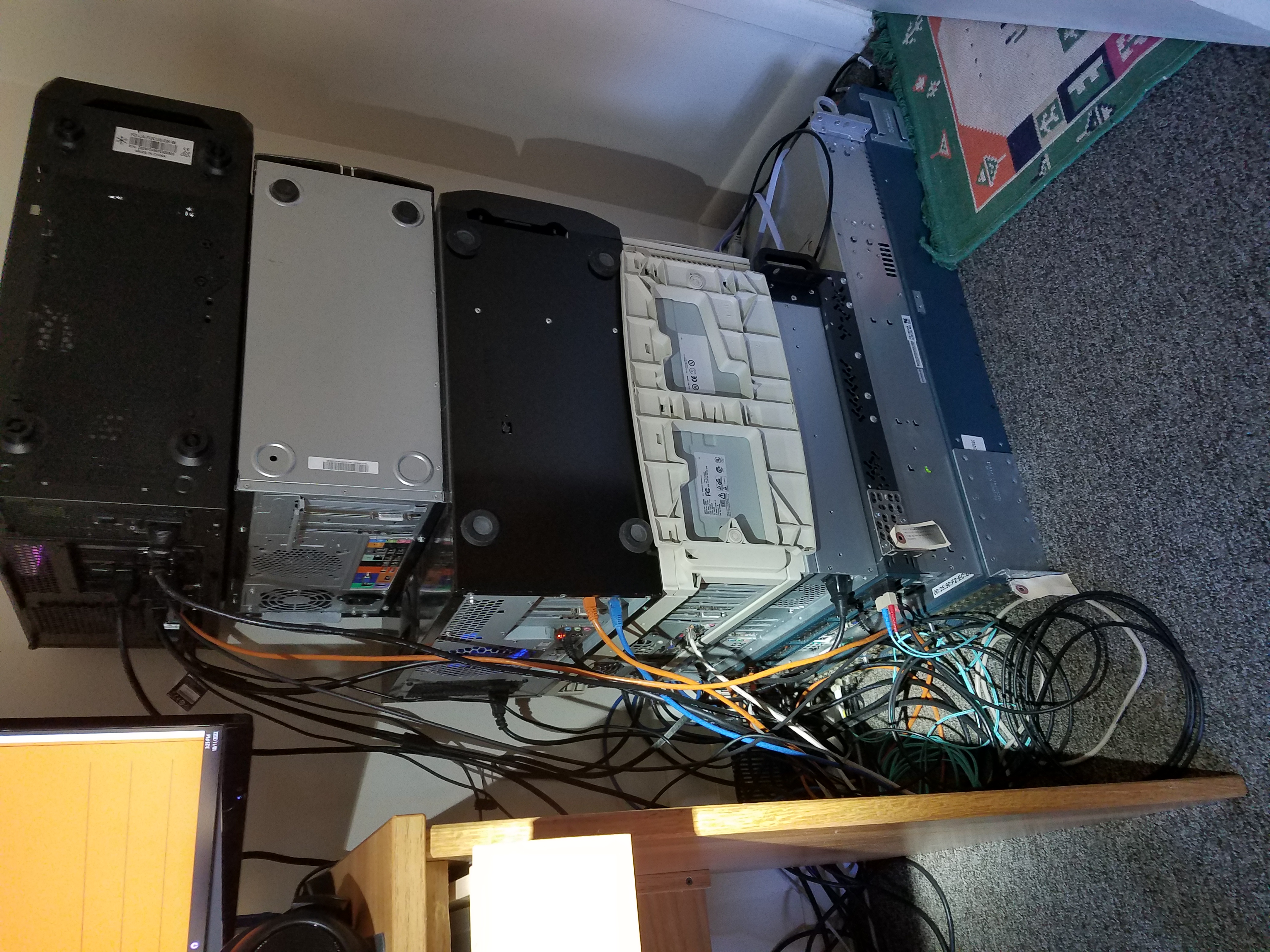 My stack of servers