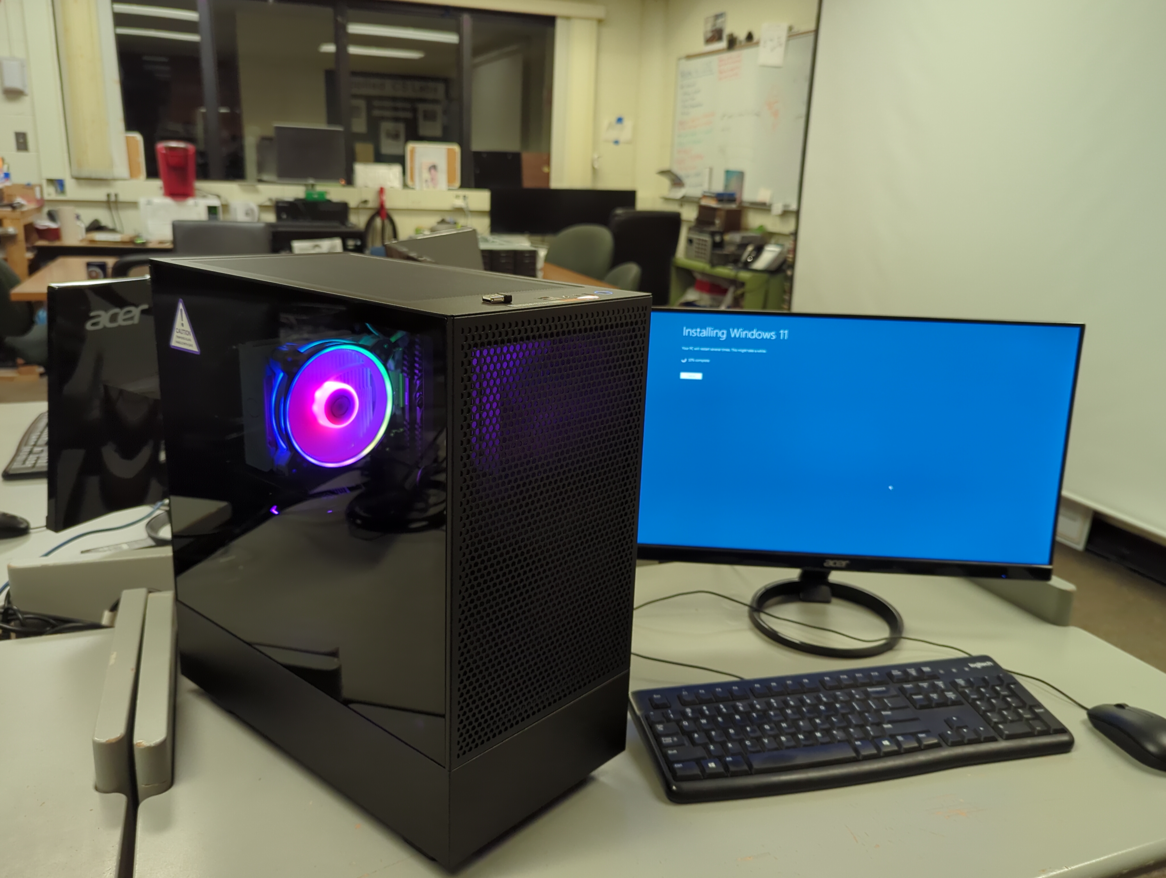 The computer I
						      helped to
						      troubleshoot