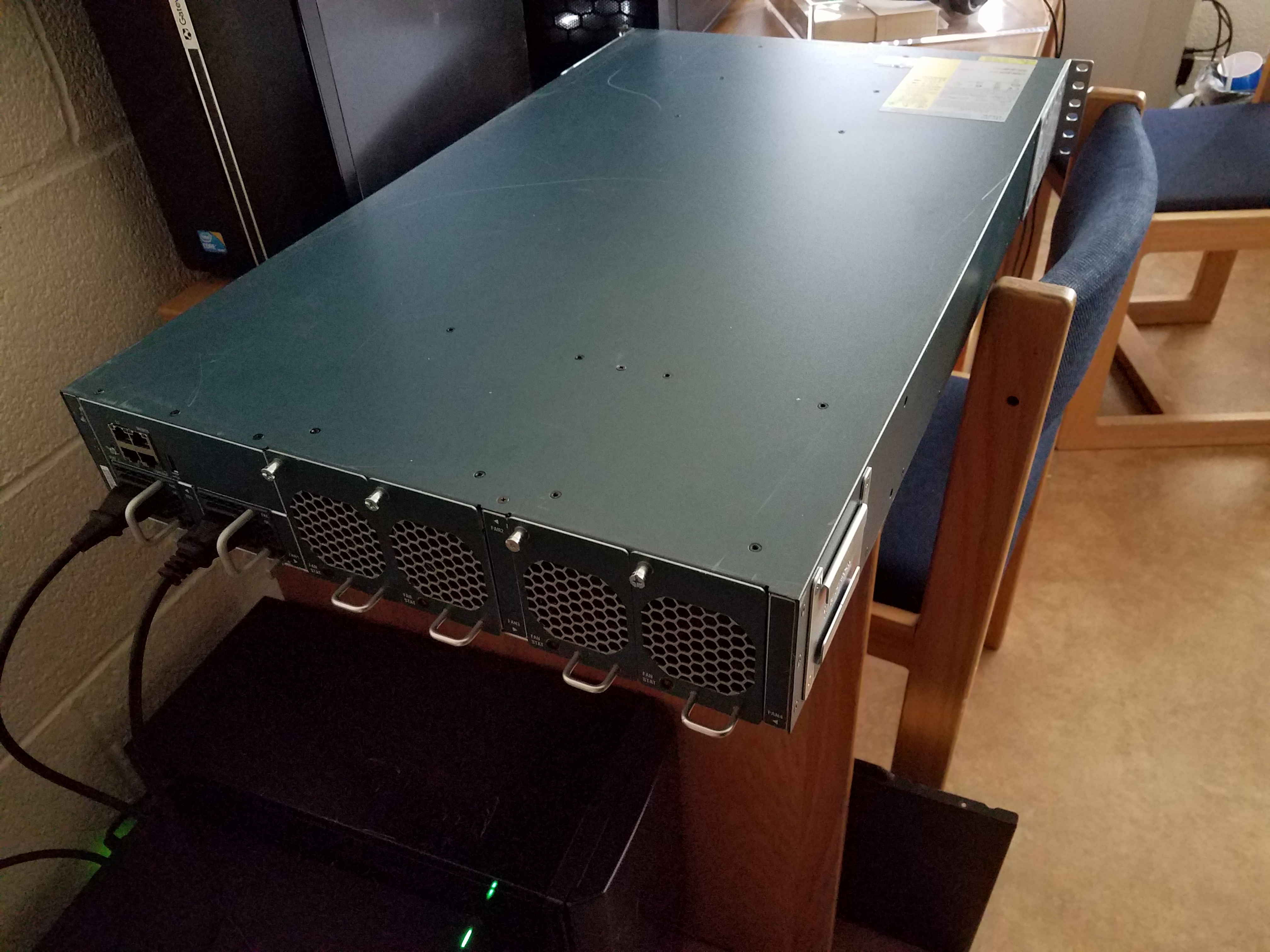 10G Switch from the back