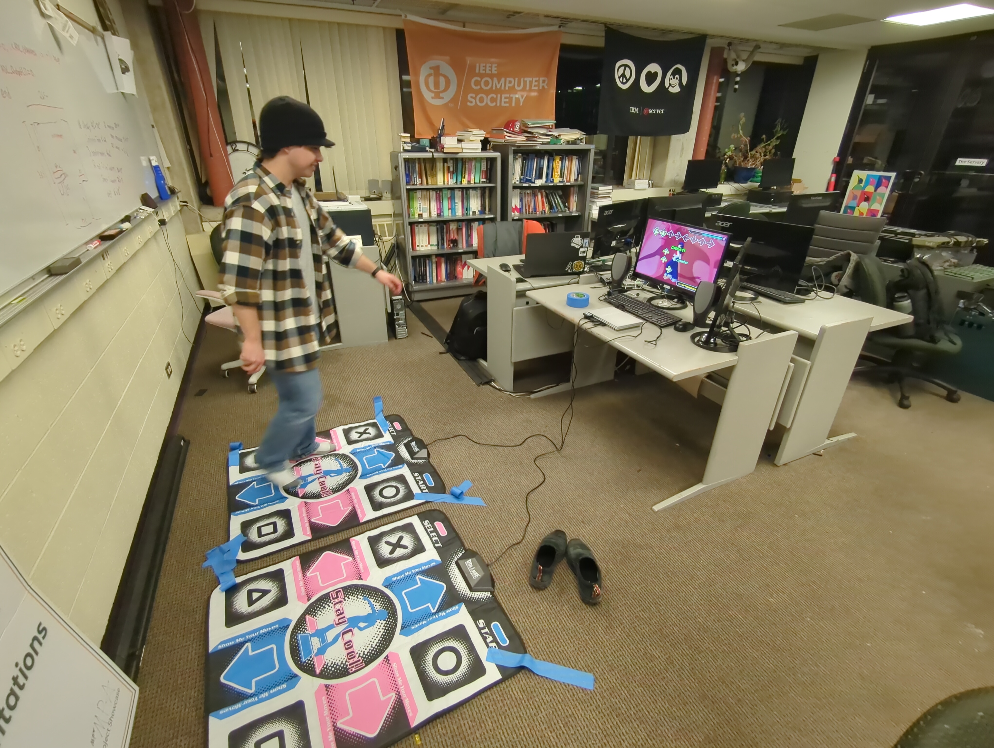 Gordon Playing DDR on PS2